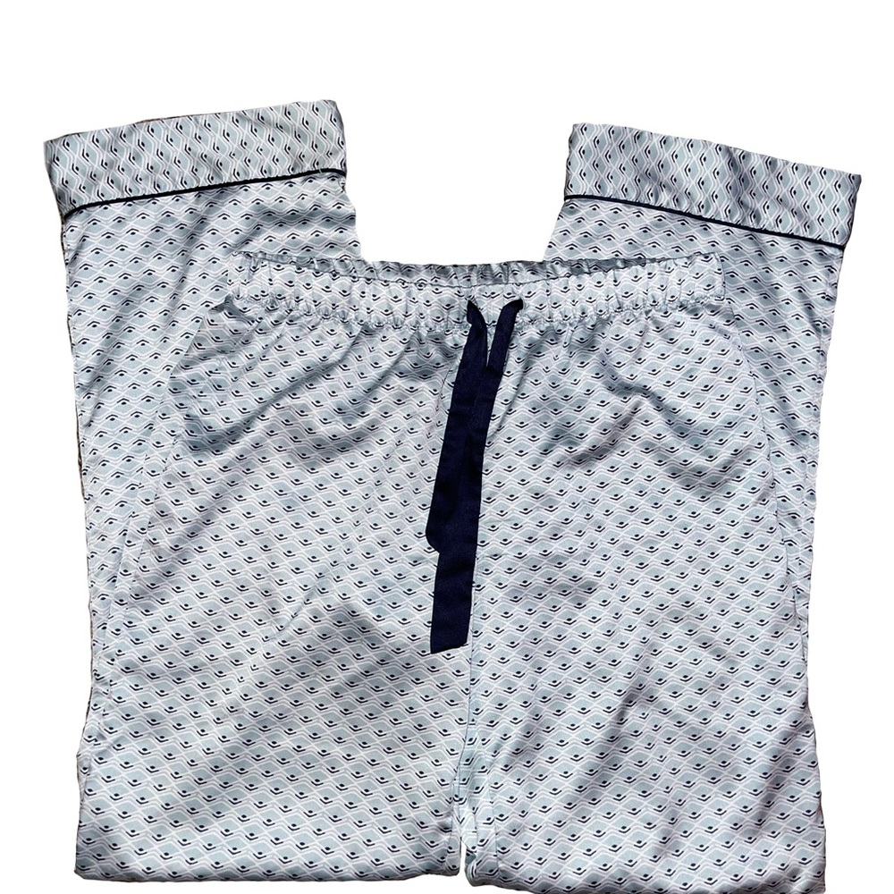 Victoria secret satiny pajama bottoms light blue